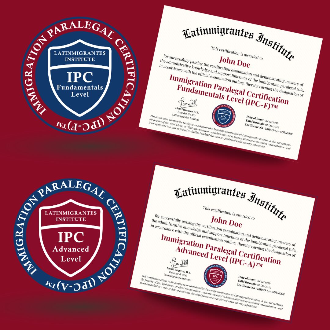 Immigration Paralegal Certification Bundle – Fundamentals & Advanced Level (IPC-F™ + IPC-A™)
